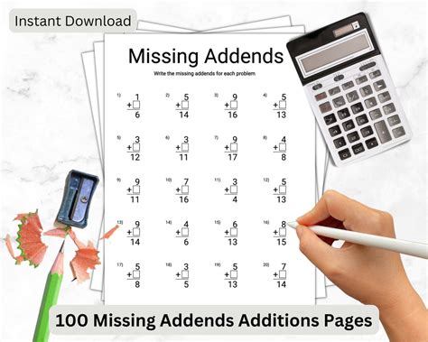 Image result for Math Pages Missing Addends