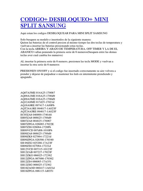 Image result for Samsung Mini Split Code CF