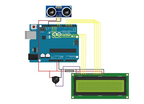 Image result for Arduino Ultrasonic Sensor LCD