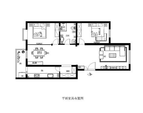 公寓110平米户型图 – 设计本装修效果图