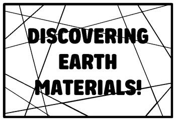 DISCOVERING EARTH MATERIALS! Grade 1 Science Coloring Pages school ...