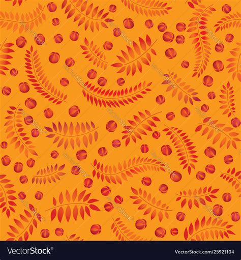 Floral seamless pattern leaves fall background Vector Image