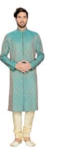 MANYAVAR Men Kurta Churidar Set - Buy Light Green MANYAVAR Men Kurta ...