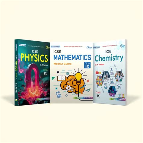 Buy Nootan ICSE Class 9 Textbook 3 Combo Set|Physics,Chemistry,Maths ...