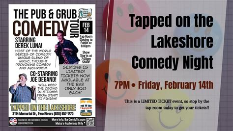 The Pub & Grub Comedy Tour at Tapped on the Lakeshore, Tapped on the ...