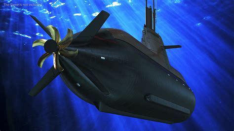 Compact Submarine HDW Class 212A Wet Rigged for Maya 3D | 3D Molier ...