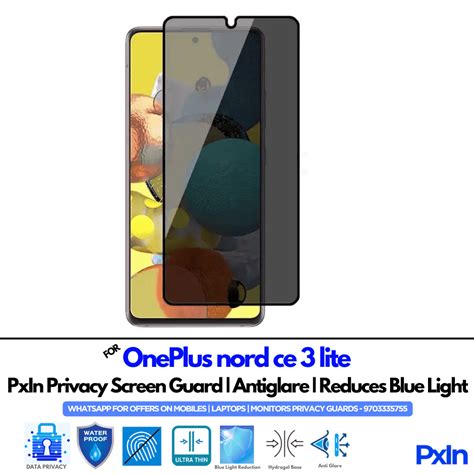 Privacy Screen Guard for OnePlus nord ce 3 lite Mobile | No.1