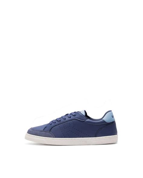 Buy Knox - Navy Micro Fiber Lace-Up Sneaker| Rare'Z