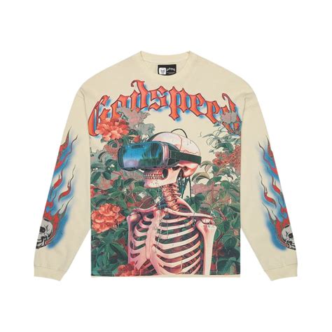 Godspeed Vision Flowers Long Sleeve Tee Bone – Elevate