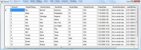 Image result for DataGridView Control C