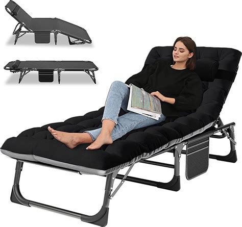 SLSY Folding Camping Cot with 2 Sided Cushion & India | Ubuy