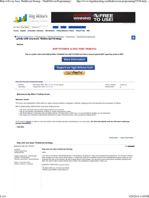Image result for Download thinkScript Manual