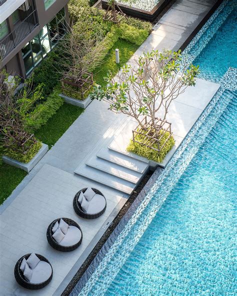 D CONDO : SUKHUMVIT 105 / RED LANDSCAPE on Behance | Pool landscape ...