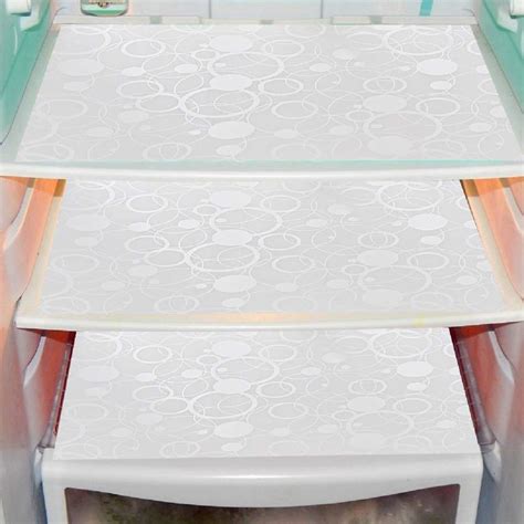 Buy Kuber Industries Circle Design 3 Piece PVC Refrigerator Drawer Mat ...