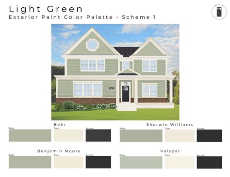 Light Sage Green Exterior House Paint