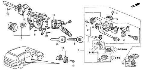 Honda Odyssey Body, switch. Combination, electrical - 35251-S0X-003 ...