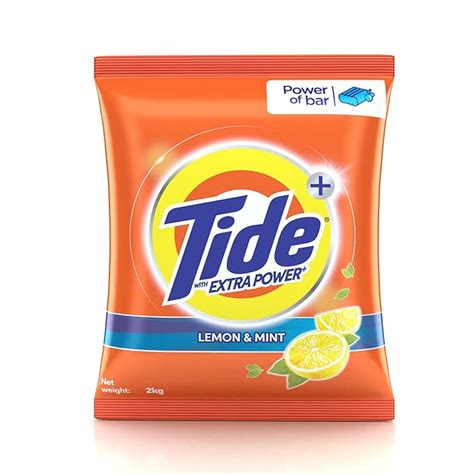 Tide Plus Extra Power Detergent Washing Powder - 2 kg (Lemon and Mint ...