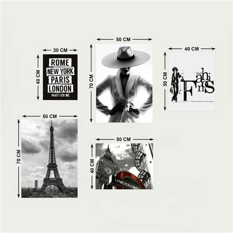 Buy Arsaa Modern Theme Picture Frames- MDF- Set of 5 from Home Centre ...