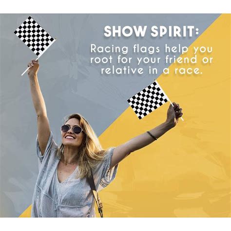 Buy Checkered Flag - 50-Pack Racing Flags on Plastic Sticks, Hand Flags ...