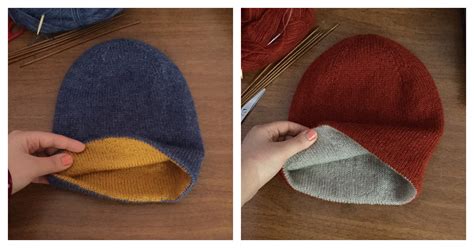 Double Thick Hat Free Knitting Pattern