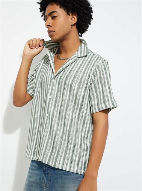 Buy URB_N Men Striped Relaxed Fit Shirt Online at just Rs. 999.0 ...