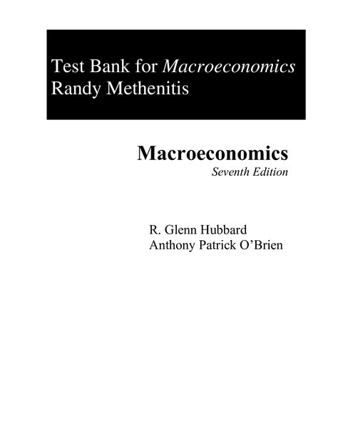 Instructor Manual With Test Bank For MacroEconomics 7th Edition By ...