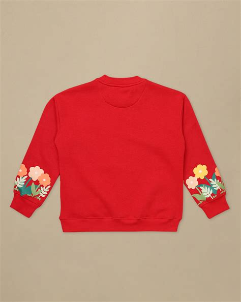 Mickey & Friends Printed Oversized Sweatshirt For Girls – Kidsville