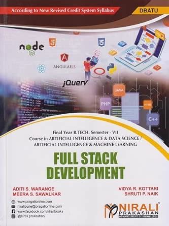 Buy FULL STACK DEVELOPMENT (Final Year B. Tech. Course In Artificial ...