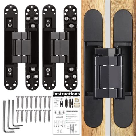 Pacify 2 Set 6" Hidden Door Hinges Upgraded Invisible Door Hinge Heavy ...