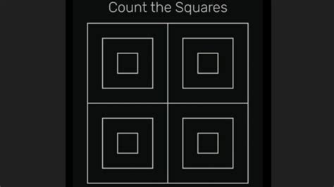 Only those who think outside the box can count all the squares in this ...