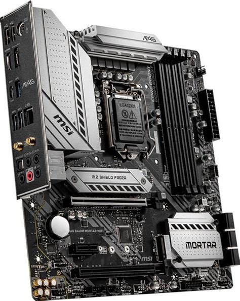 MSI MAG B460M MORTAR WIFI Mini-ATX LGA 1200 Gaming LGA 1200Socket Mini ...