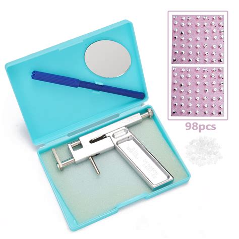 Stainless Steel Ears Piercing Tool Kit Professional Painless Ear Nose ...