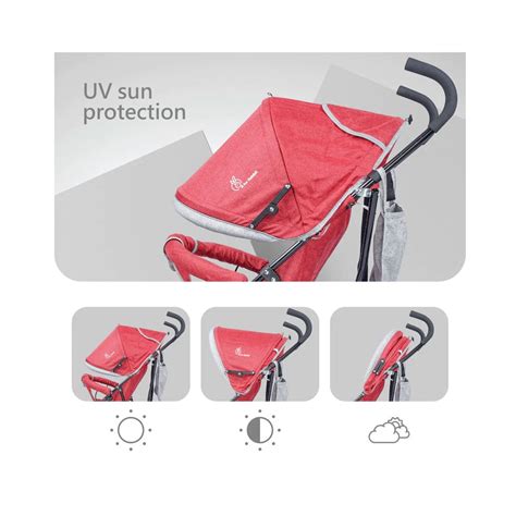 R for Rabbit Pixie Buggy Baby Stroller- Red Gray - Cureka - Online ...
