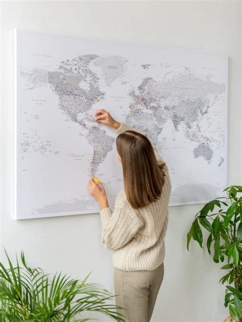 Push Pin World Map 的图像结果