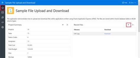Attach File in Oracle Apex 的图像结果