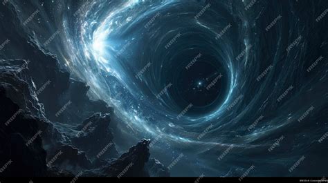 Premium AI Image | Interstellar movie Black hole concept background