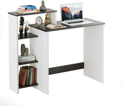 Burlyworth Austin Table, WFH Office Desk, Computer Table with Bookshelf ...