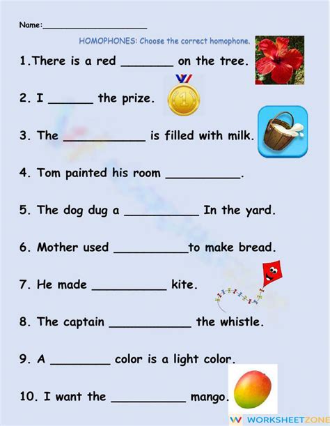 Image result for Homophones Worksheet