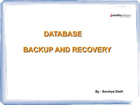 Image result for MySQL Database Backup and Recovery