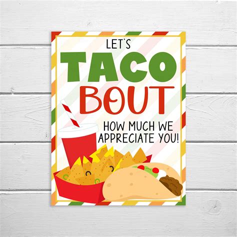 Free Printable Taco Teacher Appreciation - Printable New Year Banners