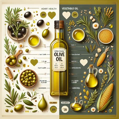 Olive Oil vs Vegetable Oil: A Caloric Comparison