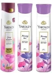 Buy Yardley London 2 MORNING DEW , SPRING BLOSSOM BODY SPRAY Deodorant ...
