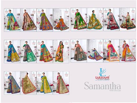 Samantha Vol 4 Lakhani Cotton Sarees – Kavya Style Plus