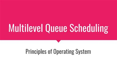 multilevel queue scheduling algorithm 的图像结果
