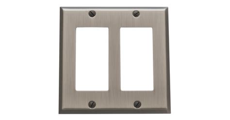 Baldwin 4741151 Beveled Edge Double Rocker/GFCI Solid Brass Switch ...