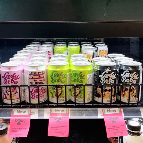 spotted at my local supermarket the Lady Boba bubbles teas in a can ...