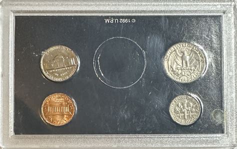 >1970 United States Coin Set - 4 Coins in Custom Display Card Encased ...