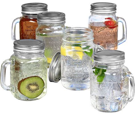 Glass Mason Jar with Handle Glass Mug 16 Oz with Lid & Straw Glass ...