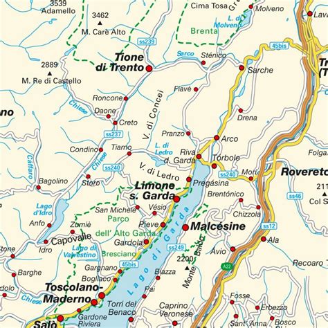 Map Lake Garda