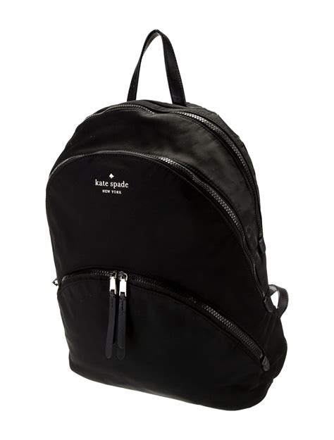 Kate Spade New York Nylon Leather-Trimmed Backpack - Black Backpacks ...